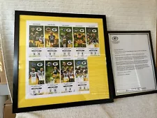 2022 Green Bay Packer FRAMED Season Ticket Commemorative Tickets & Award Letter