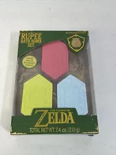 BRAND NEW The Legend of Zelda Rupee Bath Bomb Set with Pouch Collector