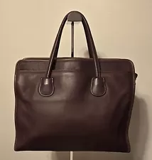 Authentic Vintage Coach Leather Briefcase/Tote Bag Brown