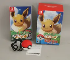 Pokemon Let's Go Eevee + Poke Monster Ball Plus Set Nintendo Switch Japan Import