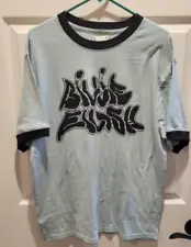 Adult Light Green Blue Billie Eilish Music T Shirt Size Small New