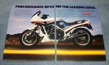 1984 Honda Interceptor 1000 Vintage 2pg Ad "Performance Beyond the Leading Edge"