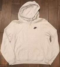 Women's Nike Dri-Fit White Funnel Neck Fleece Sweatshirt Hoodie - Sz Medium