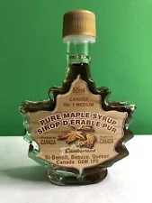 Pure Maple Syrup Leaf Shaped Bottle Canada 50ml Cumberland