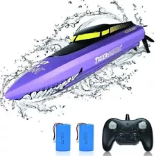 RC Boat for Pool Lake Remote Control 2.4Ghz Radio 10km/h High Speed Race Boat