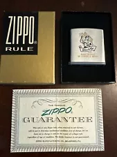 BRAND NEW VINTAGE ZIPPO RULE RULER MEASURING TAPE CUSTOM "STURDY" ADVERTISING