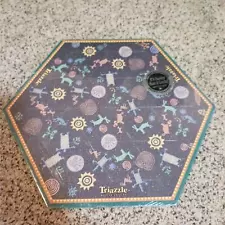 Vtg Triazzle Hexagon Shaped Puzzle Native American Rock Art 1994 - Sealed