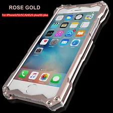 For iPhone 5s SE 6s Plus Luxury Shockproof Aluminum Metal Slim Hard Cover Case