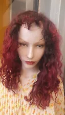 100% real human hair wig Curly Thick 22 inches Thick Soft No Fibre