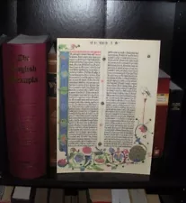 Very Rare 1455 GUTENBERG BIBLE LEAF reproduction facsimile Watchtower research