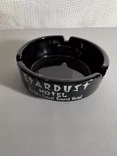 Stardust World's Finest Resort Hotel Las Vegas Ashtray Black Amethyst Glassð