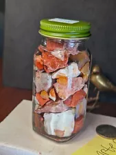 Jar of Rough Mexican Fire Opals in Host 647ct Excludes Jar (MF2669)