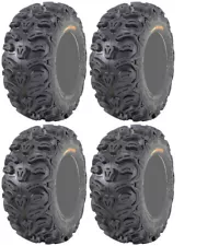 Four 4 Kenda Bearclaw HTR ATV Tires Set 2 Front 25x8-12 & 2 Rear 25x10-12 K587