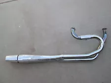 Harley-Davidson 2 into 1 Thunder Header Exhaust Pipes Shovelhead FXE FXS FXB