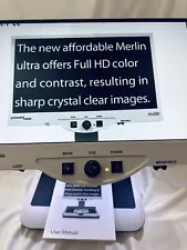 Enhanced Vision Merlin Ultra HD 22" Video Magnifier Model MR2UE22A With Manual