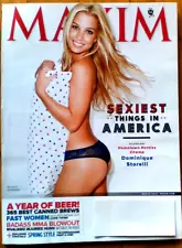 MAXIM Magazine MARCH 2012 with DOMINIQUE STORELLI on cover, BRAND NEW