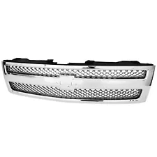 Grille Grill Chrome for Chevy 22849840 Chevrolet Silverado 1500 Truck 2007-2013