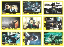 1989 Topps Series 2 Batman Movie Trading Cards, Stickers Choose #133-264 / bx101