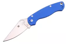 New Spyderco Paramilitary 2 /G-10 Blue /M390 /C81GPBL2 /Satin / Discontinued