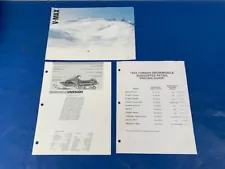 Vintage 1984 Yamaha Vmax 540 Dealer Only Snowmobile Brochures Advertising RARE