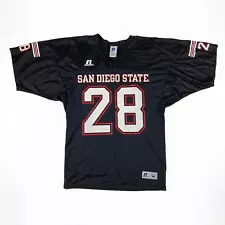 SDSU San Diego State Faulk #28 Football Jersey Medium VTG by Russell