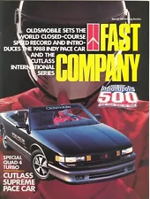 1988 Oldsmobile Indy 500 Cutlass & Cutlass International Models Sales Brochure