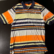 Jordan Striped & Embroidered Polo Shirt, Size: 4XL