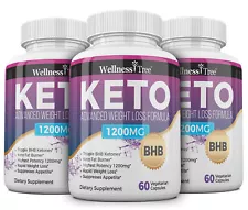 (3 Pack) Keto Diet Pills - Max Strength 1200mg - Keto BHB for Women and Men