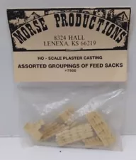 Morse Productions 7500 HO Plaster Casting Assorted Groupings Of Feed Sacks