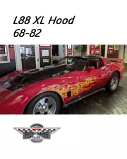 C3 Corvette Custom Fiberglass Xl L88 Hood 68-82 3 inches higher than stock L88!