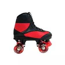 Califonia Pro Cyclone Turbo Girls Quad Roller Skates Black Red Junior Boots SALE