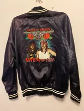 Guns N Roses Vintage Satin Jacket Live like a suicide Large