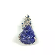 Jewelry Pendant Head Tanzanite 28.83ct White Gold 3557661