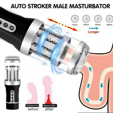 Male Automatic Handsfree Masturbators Cup Stroker Pocket Pussy for Men Sex Toys