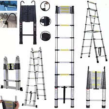 Extension Attic Ladder Telescopic with Steps Aluminim Loft Folding Hatch EN131