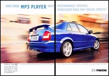 2001 2002 Mazda Protege MP3 Original 2-page Advertisement Print Car Art Ad J747