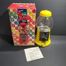 The Great Mini Jolly Good Gumball Machine - Taiwan - Yellow w/ Box - Glass 12"