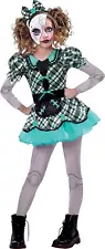 Dark Doll Gothic Porcelain Rag Scary Dead Fancy Dress Up Halloween Child Costume