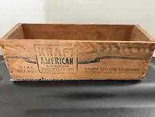 VINTAGE KRAFT CHEESE COMPANY WHITE AMERICAN 5 LBS NET WOOD CHEESE BOX