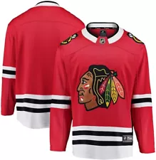 New Men's Chicago Blackhawks Blank Fanatics Breakaway Home Red Jersey