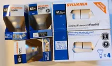 Lot Of 7 (Pack Of 4 +3) Flood Light Sylvania Compact Fluorescent Bulb Out/indoor