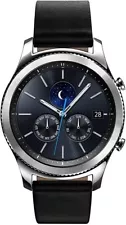 Samsung Galaxy Gear S3 Classic 46 mm Stainless Steel Silver Case and Black