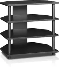 Corner Entertainment System Center Media Stand 4 Shelves for Tv Gaming Consoles