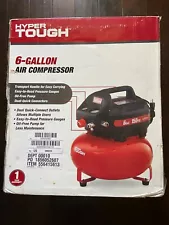 Hyper Tough 6 Gallon Oil Free Pancake Air Compressor, 150 PSI, Red, $90