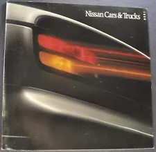 1990 Nissan Brochure 300ZX Sentra Maxima Stanza 240SX Pickup Truck Pathfinder 90