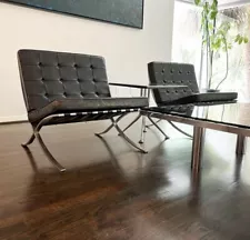 Authentic Knoll Barcelona Chairs And Table