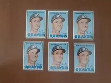 1967 TOPPS BASEBALL CARDS HIGH # GARY GEIGER #566 LOT OF 6