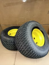 John Deere X300 X330 X350 LawnMower Tractor 20X10.00-8 Set Rear Tires & Wheels!