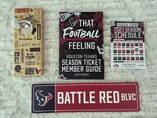 2021 HOUSTON TEXANS SEASON TICKET HOLDER MOUNTED BOTTLE OPENER, MAGNET, SIGN