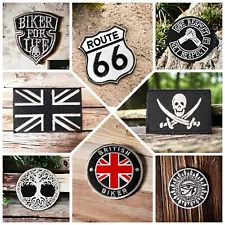 New Embroidered Multiple Style Stitching Patches for Clothes Jackets Pants Biker